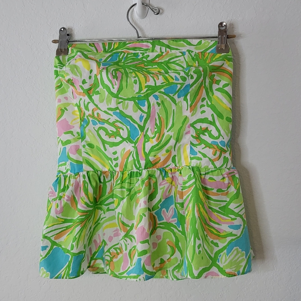 Lilly Pulitzer Shandy Peplum Top size 8